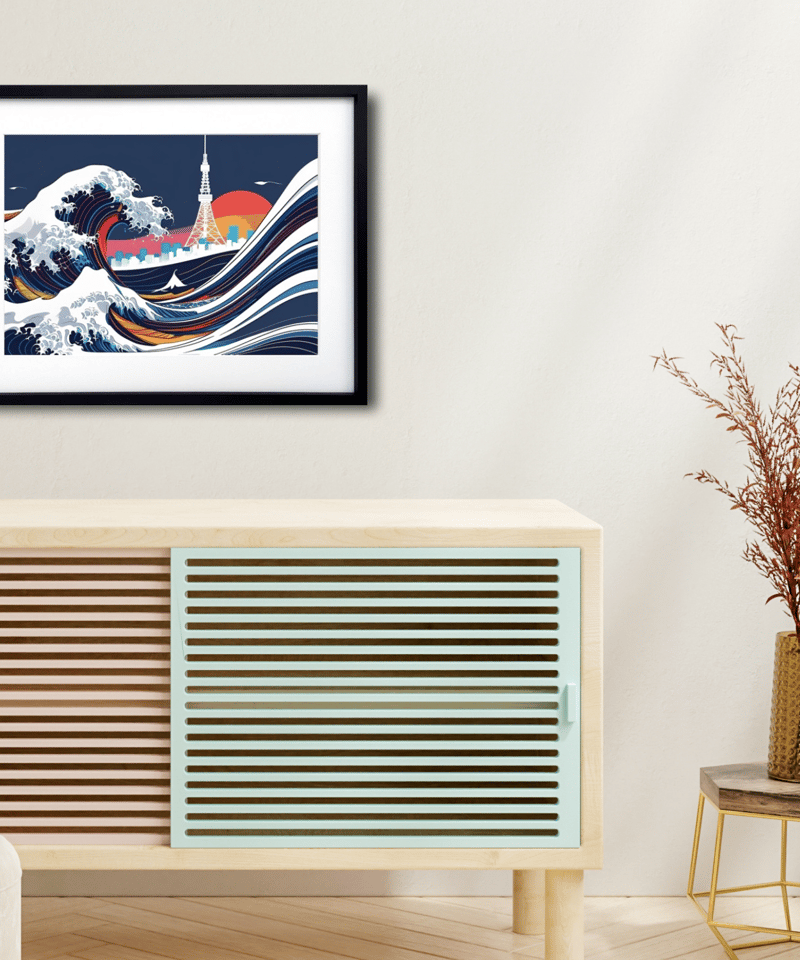 The Great Wave Urban ⅱ｜葛飾北斎の名作をモダンに再構築した和