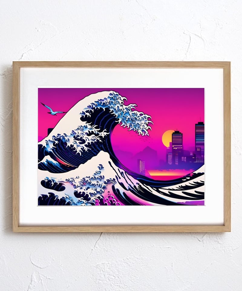 Ukiyoe 浮世絵 The Great Wave 海 レトロ 風景 富嶽三十六景 Ukiyoe 浮世絵 The Great Wave 海 レトロ 風景 富嶽三十六景
