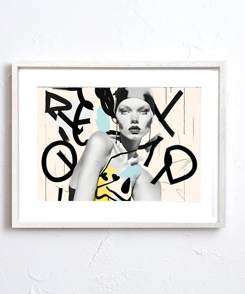 Isolated｜女性ポートレート×くすみ色アブストラクトの北欧モダン