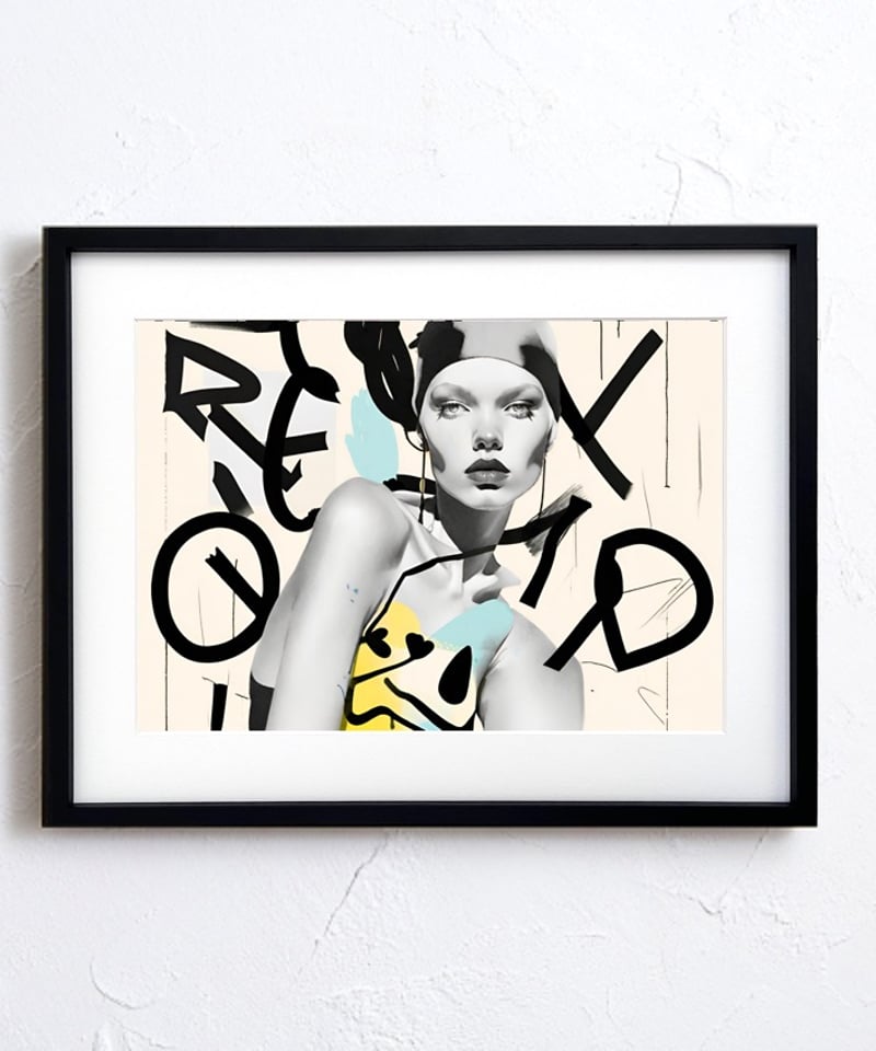 Isolated｜女性ポートレート×くすみ色アブストラクトの北欧モダン