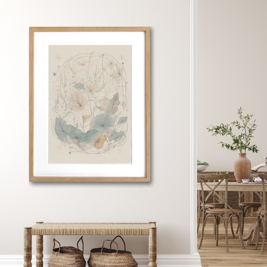 抽象画 アートパネル 花 草 インテリア 絵画 原画 北欧 ナチュラル アート 北欧デザイン ナチュラル 抽象画 ボタニカル スカンジナビアン
