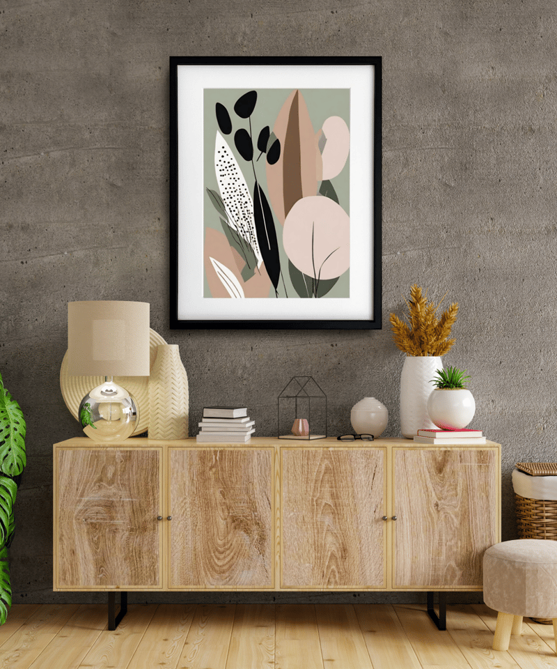 Calm｜静けさを纏うミニマルアートポスター｜余白が美しいシンプル