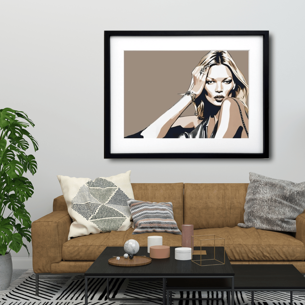 The One And Only｜ケイト・モスを描いたモードポップアートポスター