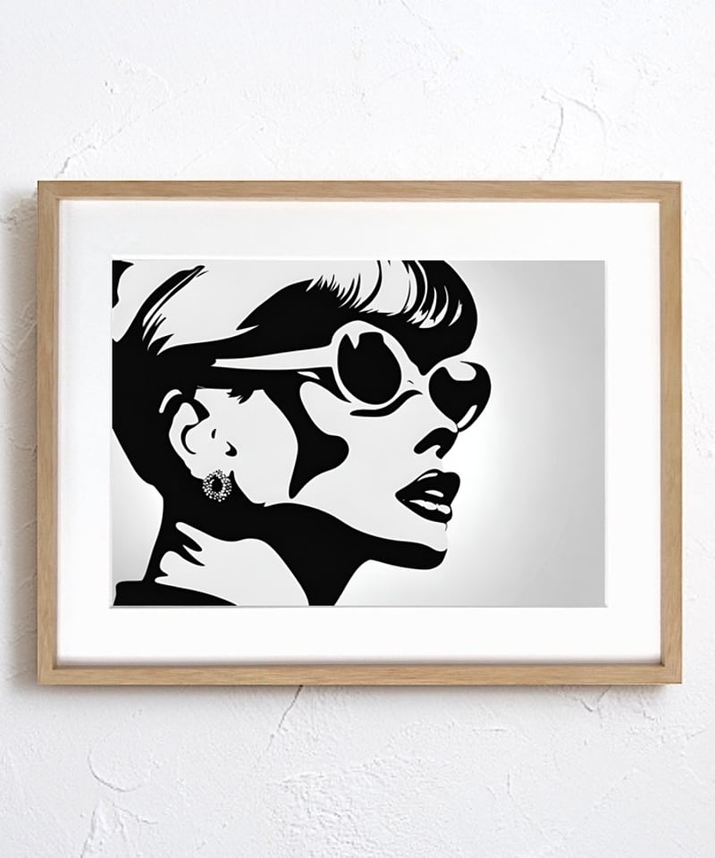 【額縁付き】 A2 ポスター オードリーヘップバーン 現代アート 直輸入アートポスター】オードリーヘプバーン A2 Audrey Hepburn