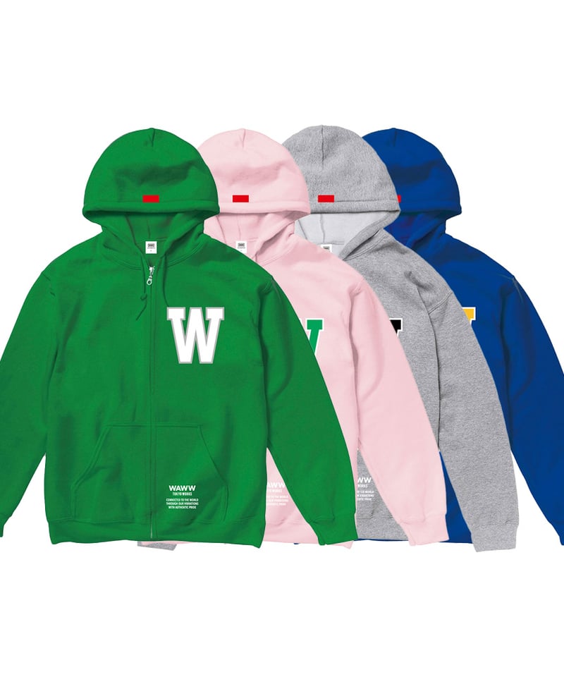 COLLEGE ZIP HOODIE | WAWW