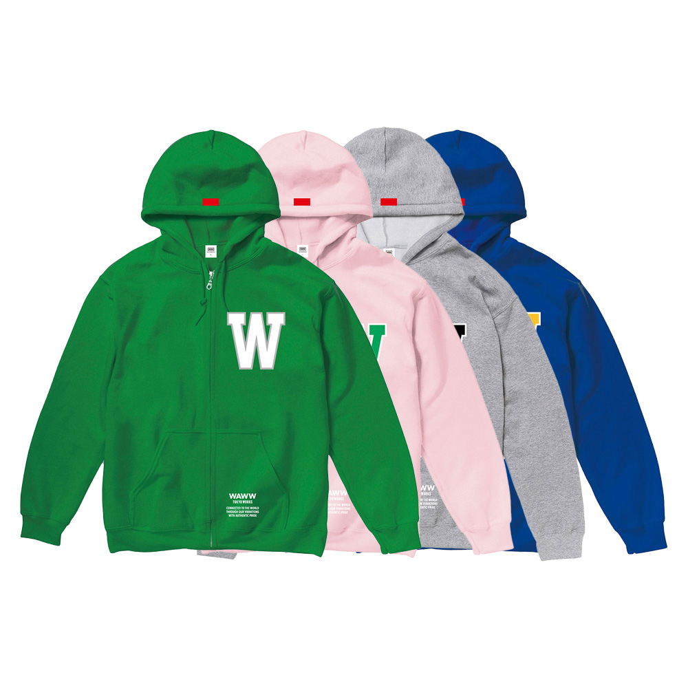 【新品未使用】COLLEGE LOGO SWEAT ZIP HOODIE OL COLLEGE ZIP HOODIE | WAWW
