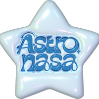 Astro.nasa オリジナルロゴステッカー ‎𖤐 ̖́-‬