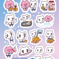 Monanbear×Astro.nasa ステッカーシート🪐