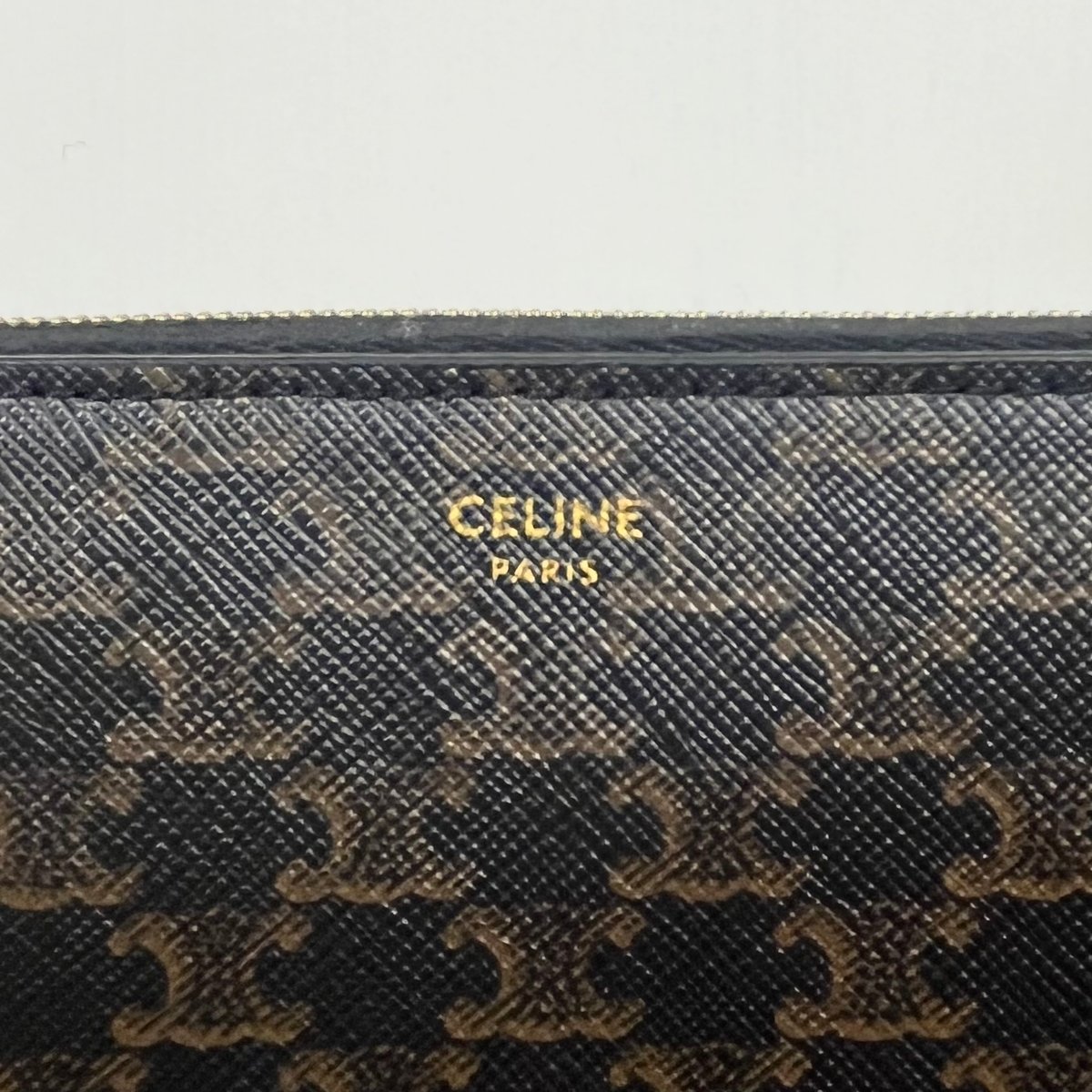 CELINE】 トリオンフ ラージ ジップウォレット ラウンド CELINE】 トリオンフ ラージ ジップウォレット ラウンド