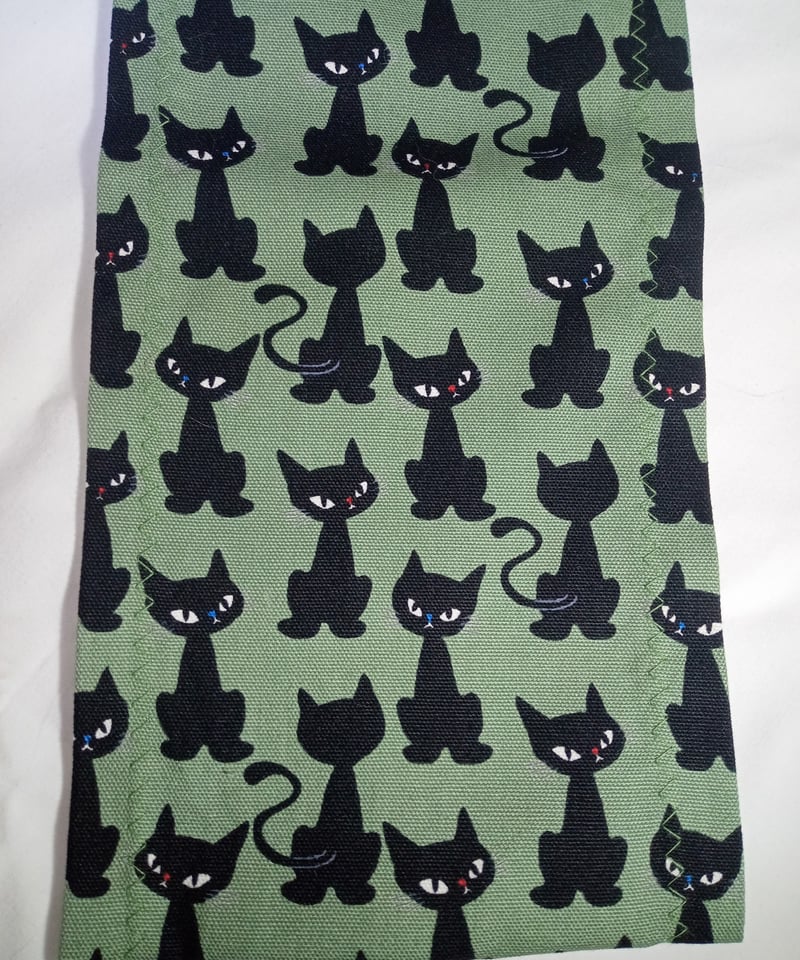 猫柄トイレットペーパーホルダーカバー(緑) | 伊万里 猫の村 IMARI