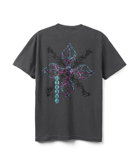 【初音兎薬魅邇】Crush your evil passions Tシャツ【Back】（闇色）