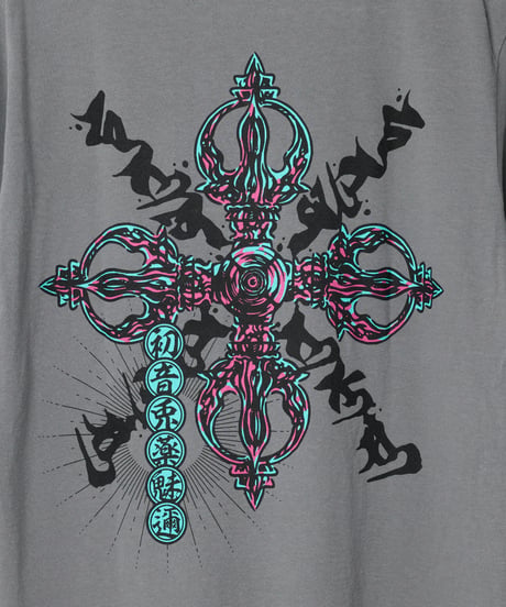 【初音兎薬魅邇】Crush your evil passions Tシャツ【Back】（グレイ）