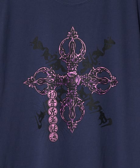 【初音兎薬魅邇】Crush your evil passions Tシャツ【Front】（群青）
