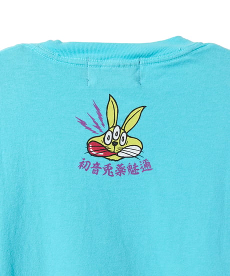 【初音兎薬魅邇】Crush your evil passions Tシャツ【Front】（ノースブルー）