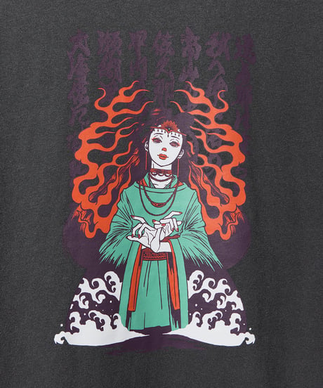 【初音兎薬魅邇】nameless god Tシャツ（闇色）