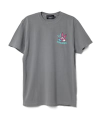 【初音兎薬魅邇】Crush your evil passions Tシャツ【Back】（グレイ）