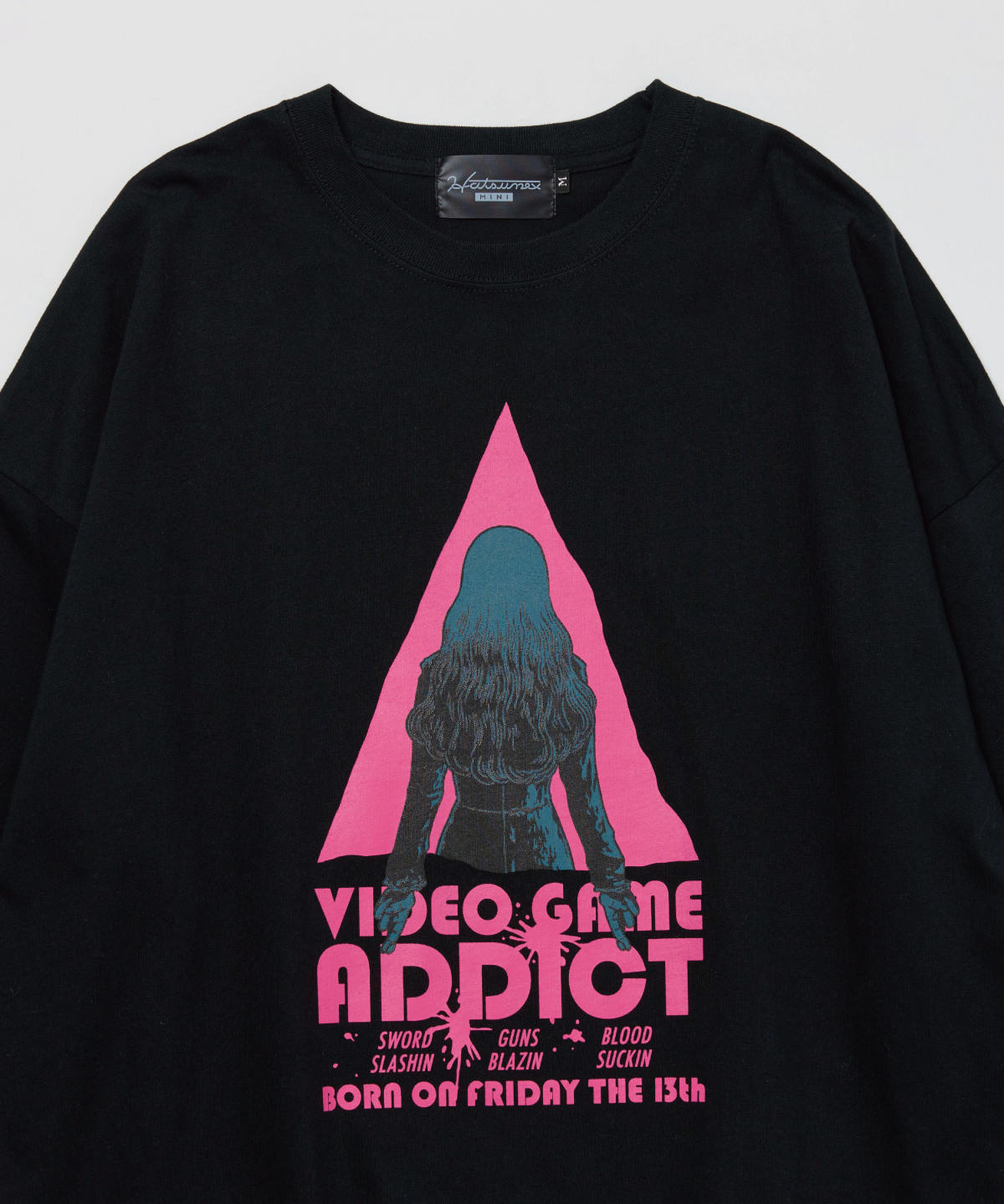 Exorcism Triangle ルーズフィットロンT(ブラック) | HATSUNEX Exorcism Triangle ルーズフィットロンT(ブラック) | HATSUNEX