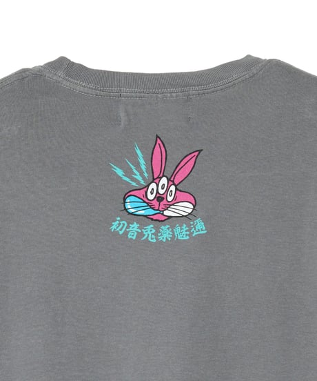 【初音兎薬魅邇】Crush your evil passions Tシャツ【Front】（グレイ）