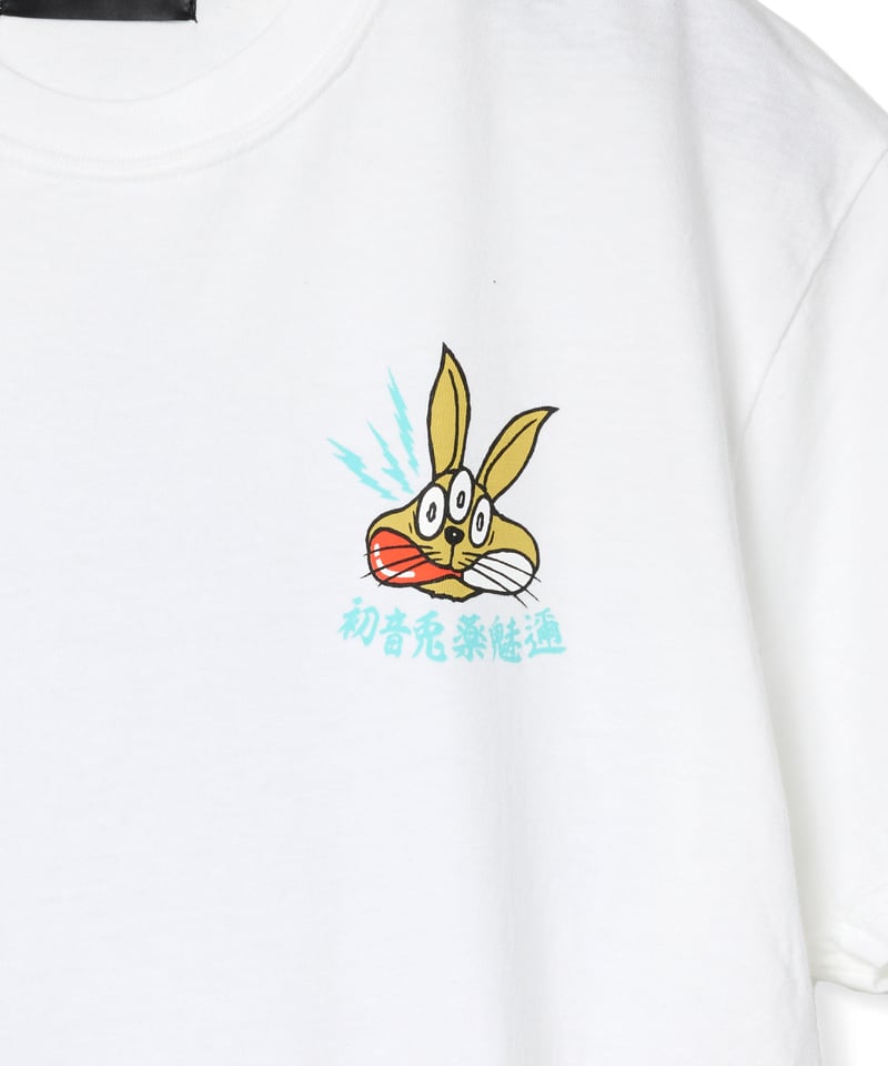 初音兎薬魅邇】Crush your evil passions Tシャツ【Back】（無垢）