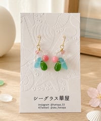 桜色リース耳飾り ― 桜 ―（ピアス）