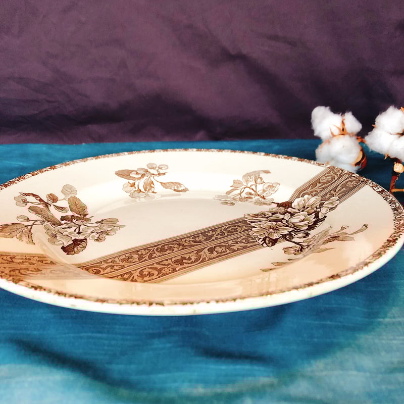 エミールブルジョワ　デザートプレート　フランス　アンティーク エミールブルジョワ デザートプレート フランス アンティーク