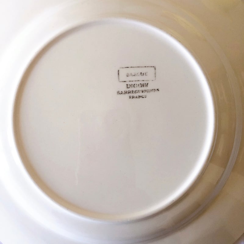 ディゴワンサルグミンヌ バスク柄デイナープレート D フランス