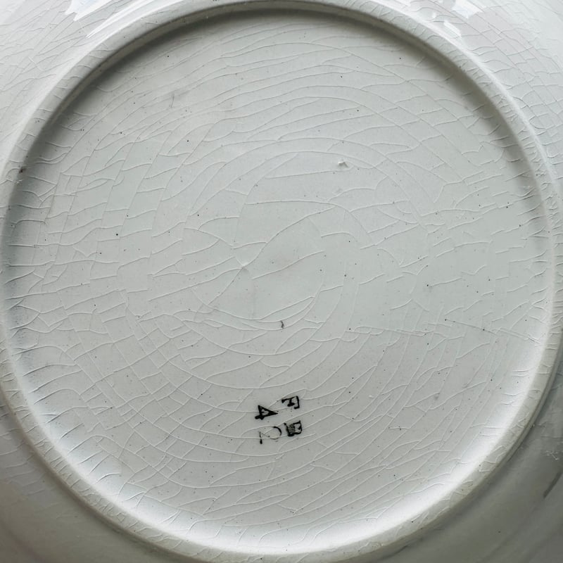 バスク柄スーププレート 深皿 388 バドンヴィレー フランス