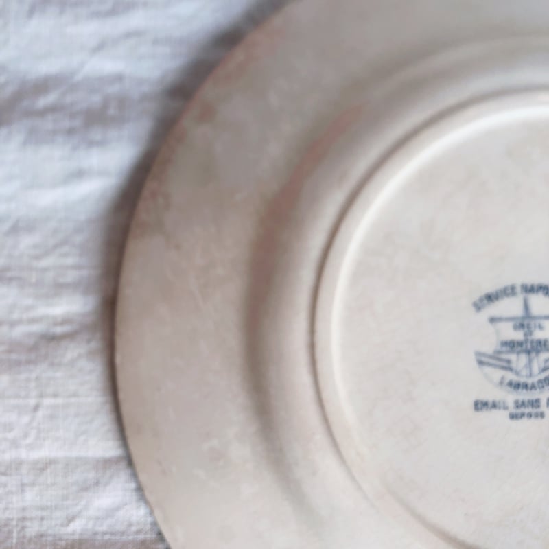 クレイユモントロー 『ナポレオン』デザートプレート 平皿 F フランス