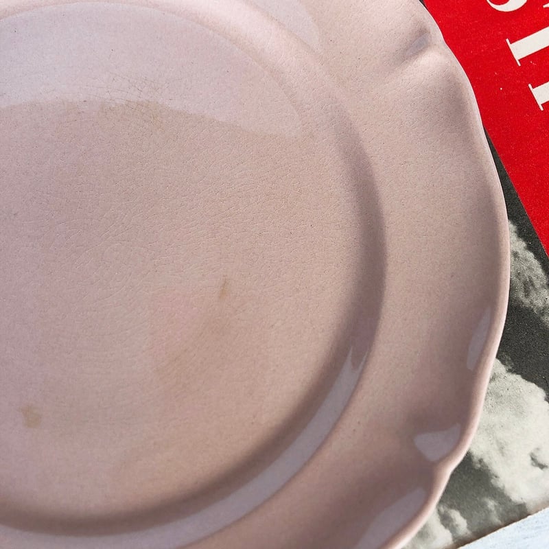 ビレロイ&ボッホ ピンクの花リムケーキスタンド コンポティエ コンポ