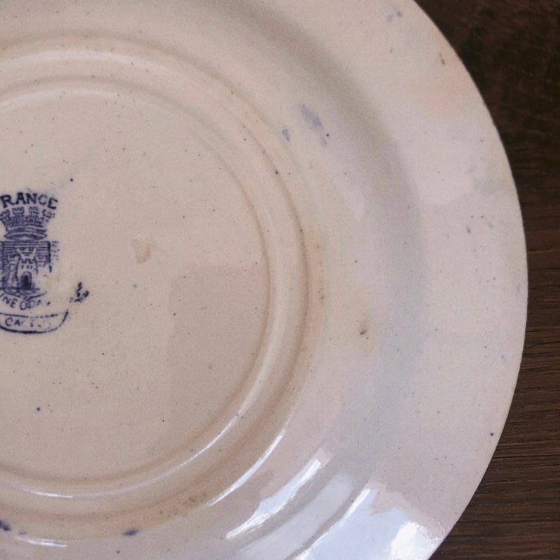再値下げ❗️フランスアンティークプレート ジアン 2枚set スーププレート 再値下げ❗️フランスアンティークプレート ジアン 2枚set