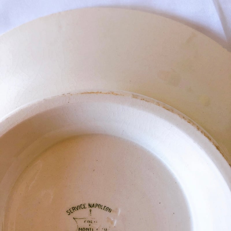 クレイユモントロー 『ナポレオン』ケーキスタンド、コンポート皿