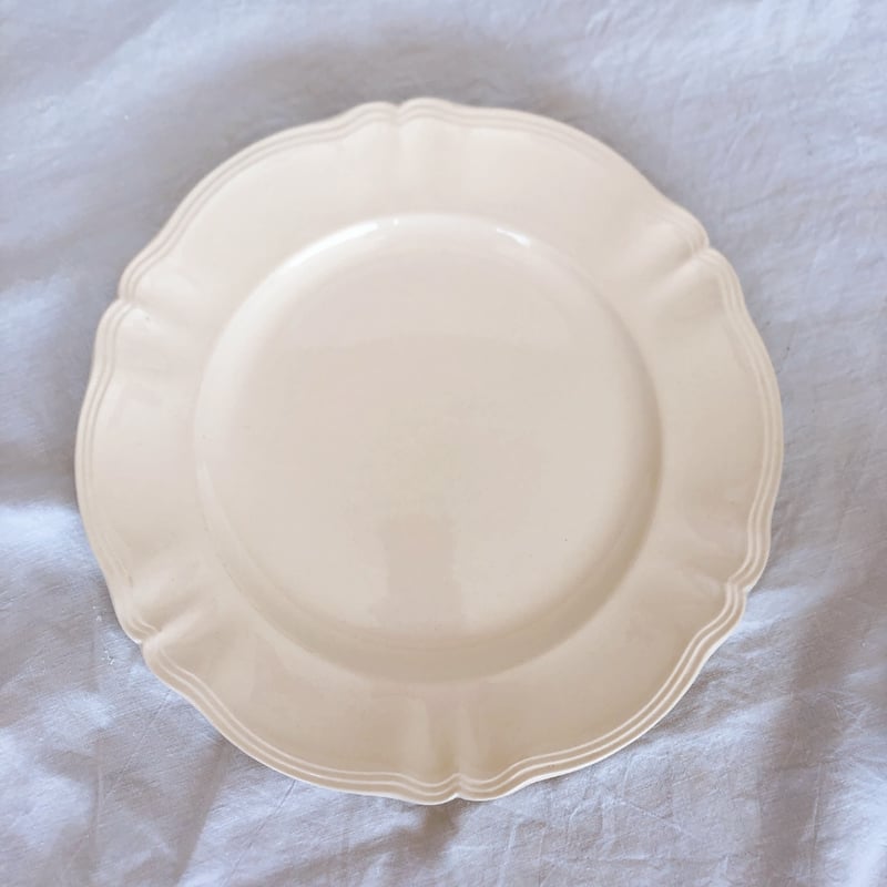 美品❤️ディゴワン＆サルグミンヌ 花リム 大皿 34㎝ フランスアンティーク食器 ディゴワン＆サルグミンヌ 花リム 大皿 34㎝ フランスアンティーク食器