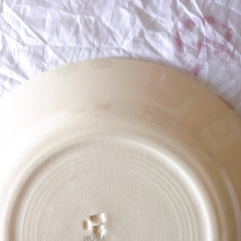 クレイユエモントロー HOUX 柊柄 ディナープレート B フランス