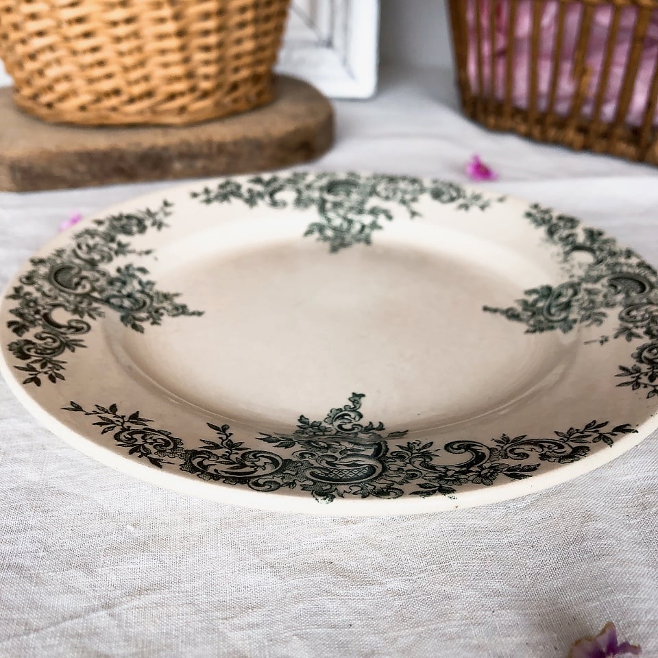 フランスアンティークショワジールロワプレート平皿 D