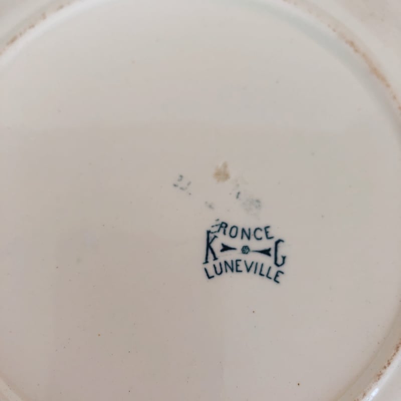 フランスアンティーク K&G Luneville リュネヴィル 『RONCE フランスアンティーク K&G Luneville リュネヴィル 『RONCE