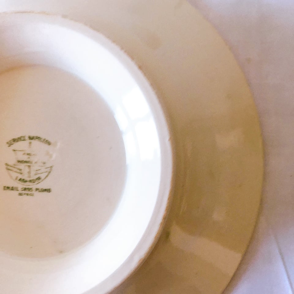 クレイユモントロー 『ナポレオン』ケーキスタンド、コンポート皿