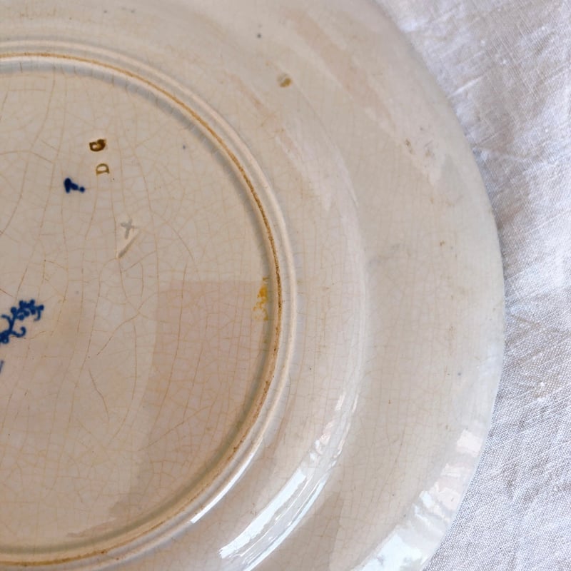 ヴィエイヤールボルドー ルイ15 ディナープレート ブルー フランス