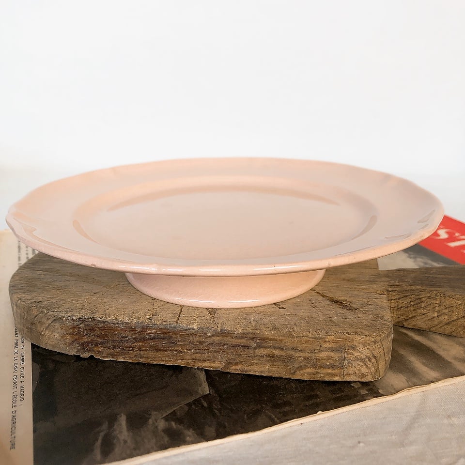 フランスアンティーク Gien チューリップ コンポティエ ケーキスタンド