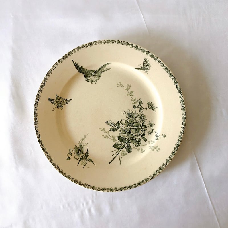 グランデポ　エミールブルジョワ　ディナープレート G フランスアンティーク食器 フランスアンティーク GRAND DEPOT E.Bourgeois グランデポ エミールブ