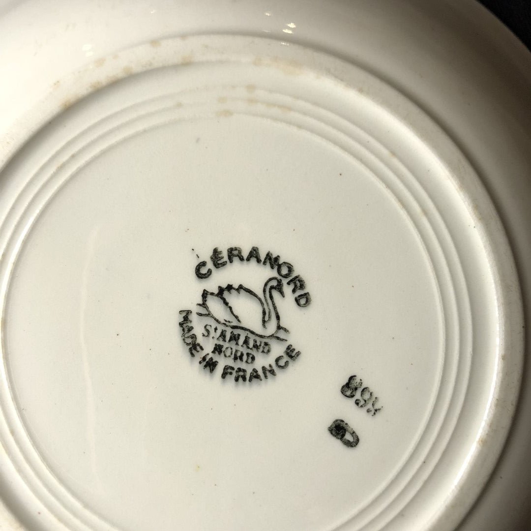 2枚組サンタマン トリコロール 深皿 スープ皿 美品 フランス