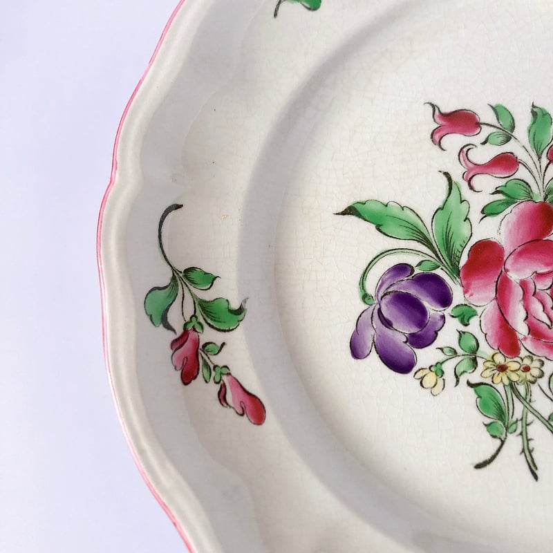 リュネヴィル Réverbère ディナープレート B フランスアンティーク食器