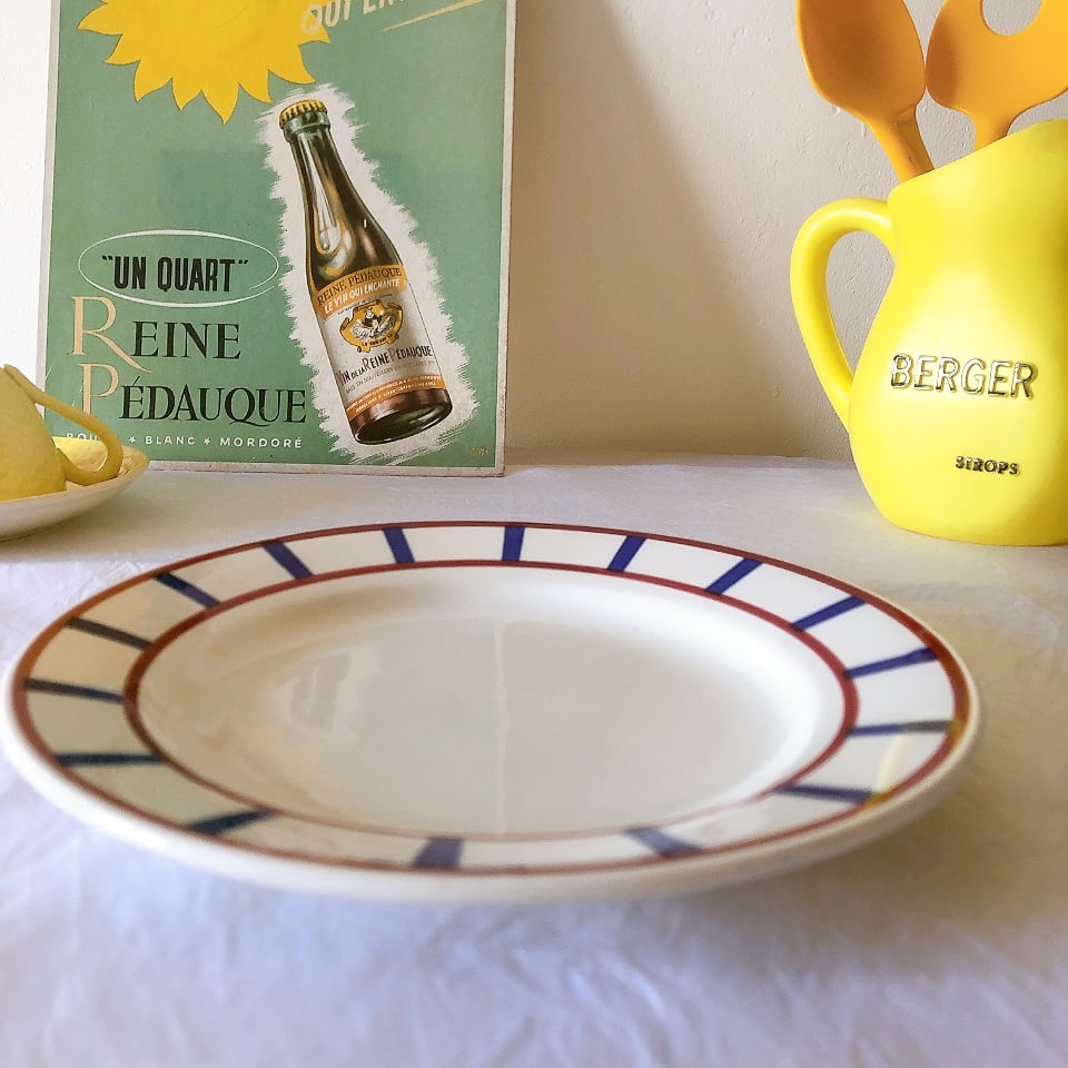 ディゴワンサルグミンヌ バスク柄デイナープレート D フランス