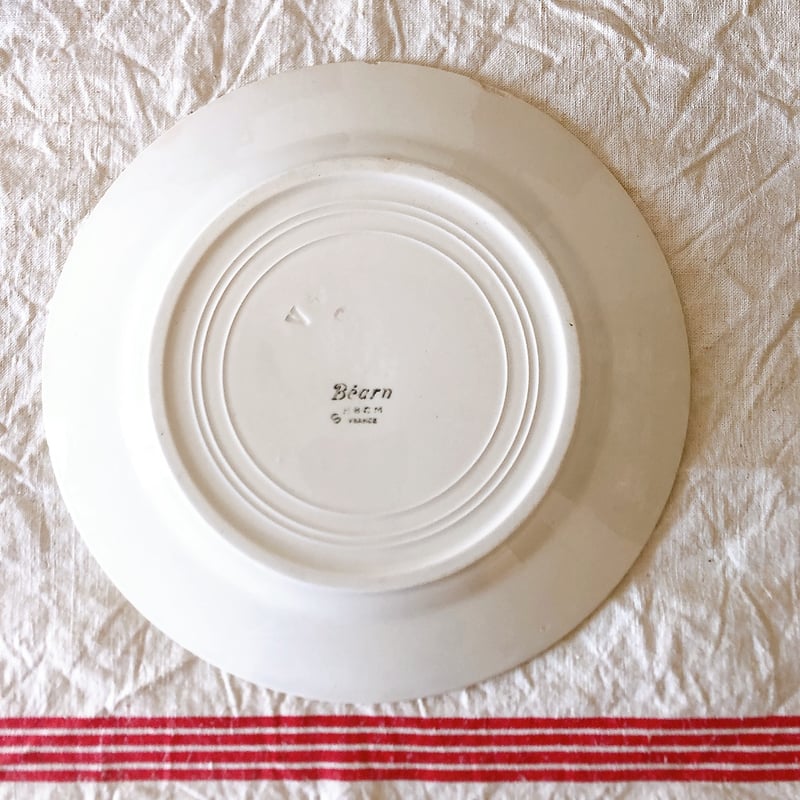 フランスアンティーク HBCM Béarn クレイユモントロー バスク柄 フランスアンティーク HBCM Béarn クレイユモントロー バスク柄