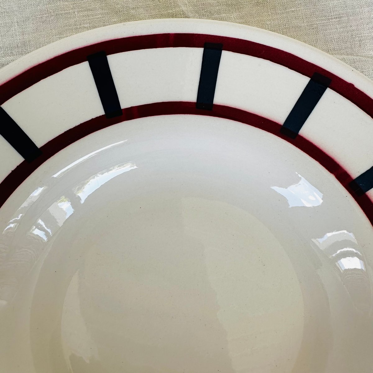 バスク柄スーププレート 深皿 391 バドンヴィレー フランス