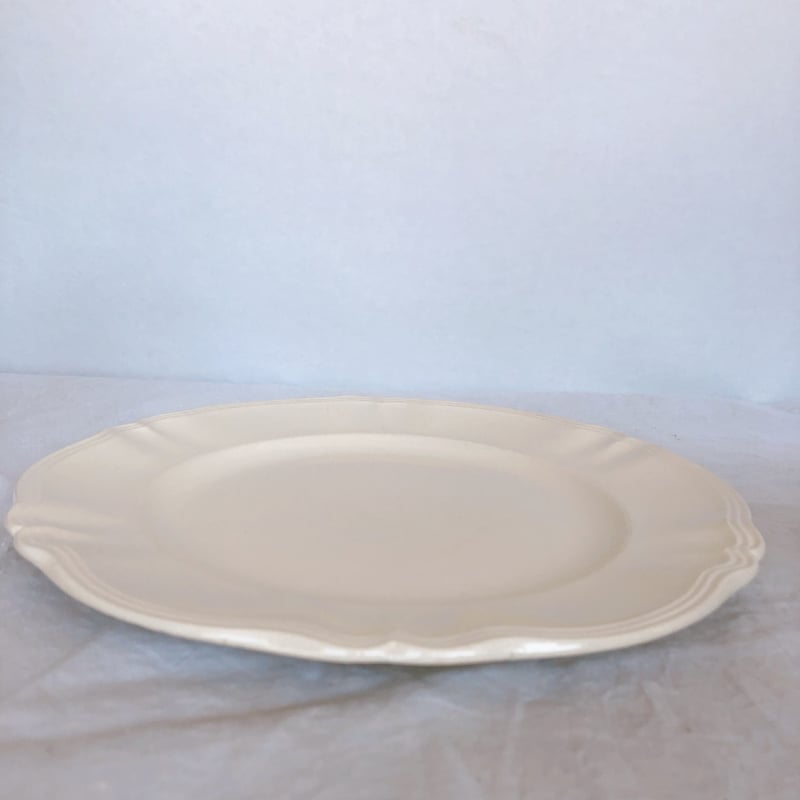 美品❤️ディゴワン＆サルグミンヌ 花リム 大皿 34㎝ フランスアンティーク食器 ディゴワン＆サルグミンヌ 花リム 大皿 34㎝ フランスアンティーク食器