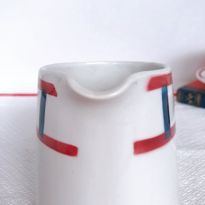 フランスアンティーク バドンビレ 大きめ 水玉ピッチャー フランスアンティーク バドンビレ 大きめ 水玉ピッチャー