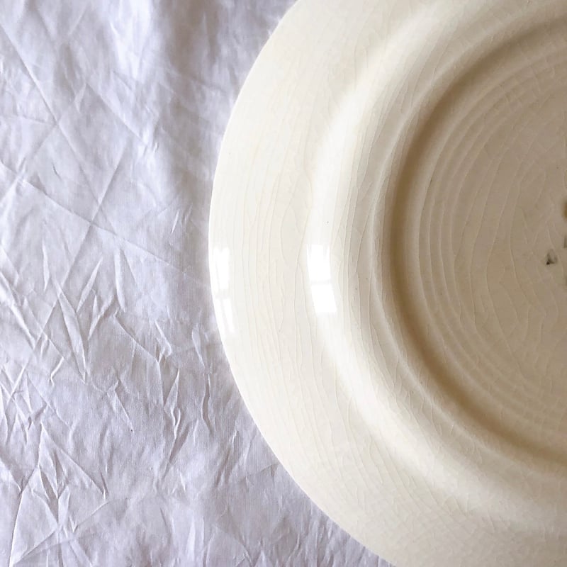 クレイユエモントロー HOUX 柊柄 ディナープレート B フランス