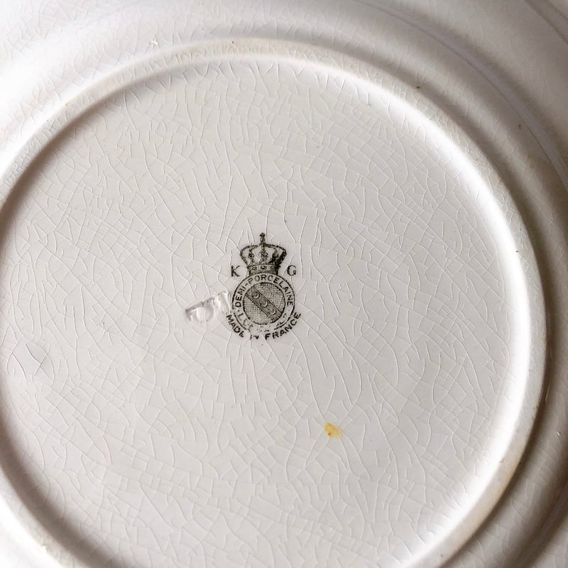 リュネヴィル Réverbère ディナープレート B フランスアンティーク食器