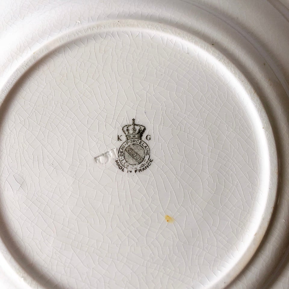 リュネヴィル Réverbère ディナープレート B フランスアンティーク食器