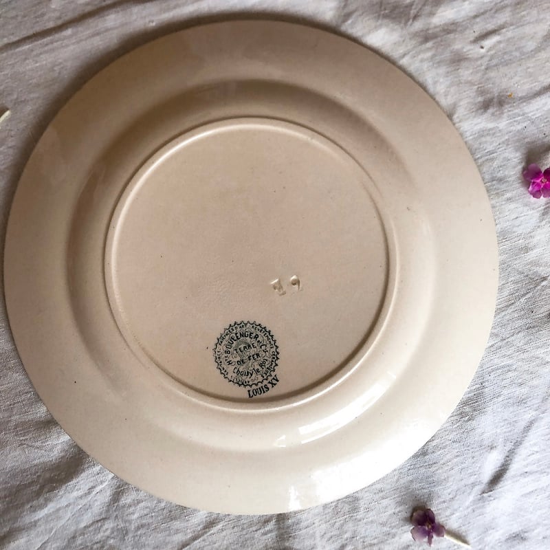 フランスアンティークショワジールロワプレート平皿 D